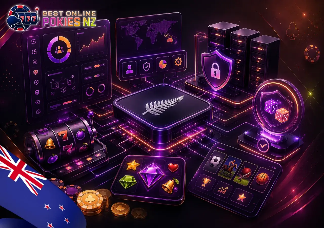 Top pokies providers at NZ online casinos with game modules, RNG audits, and server infrastructure